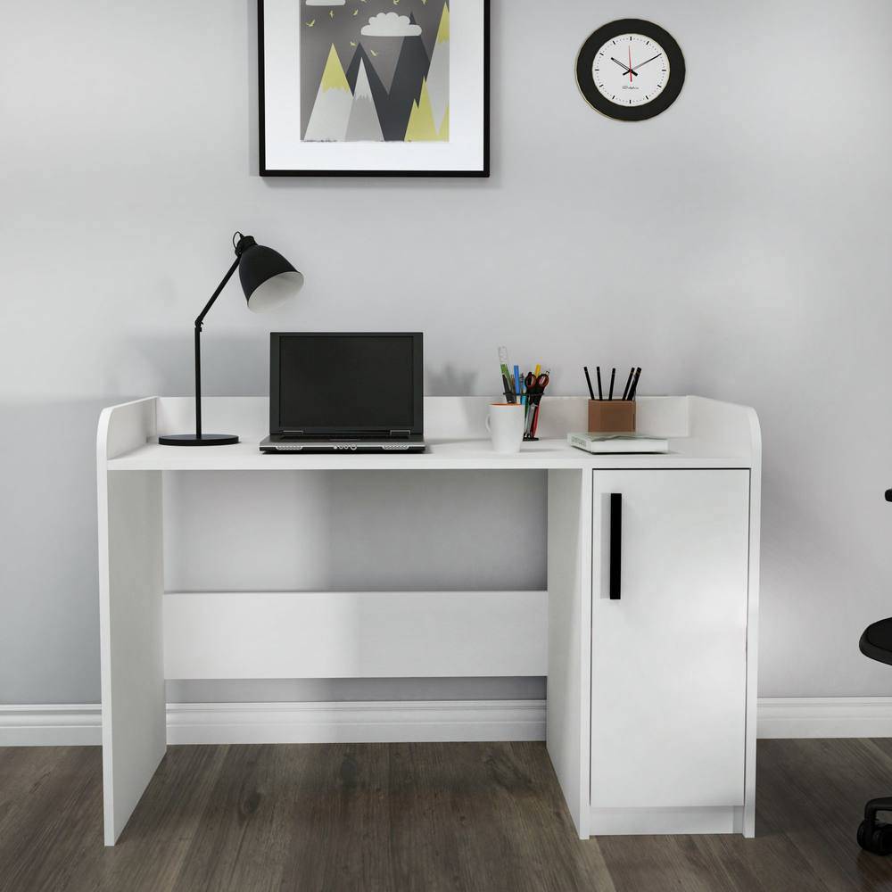 Computer Desk With Cabinet White