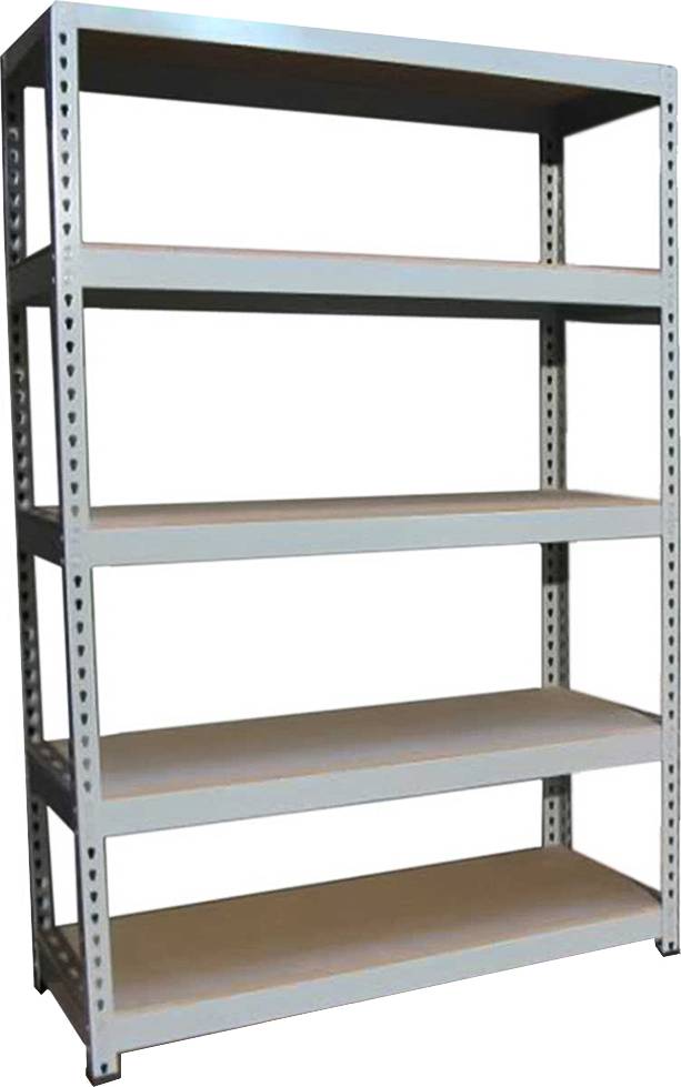 MonsterShop Q-Rax Grey Metal Shelving Rack 120cm Shelving System