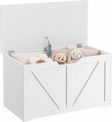 Homcom Storage Trunk For Living Room With Safety Hinge Storage Bench
