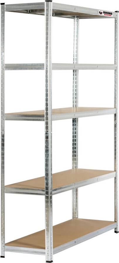 Rhino Racking Galvanised Boltless Garage Shelving Unit 10 Bays Shelving System