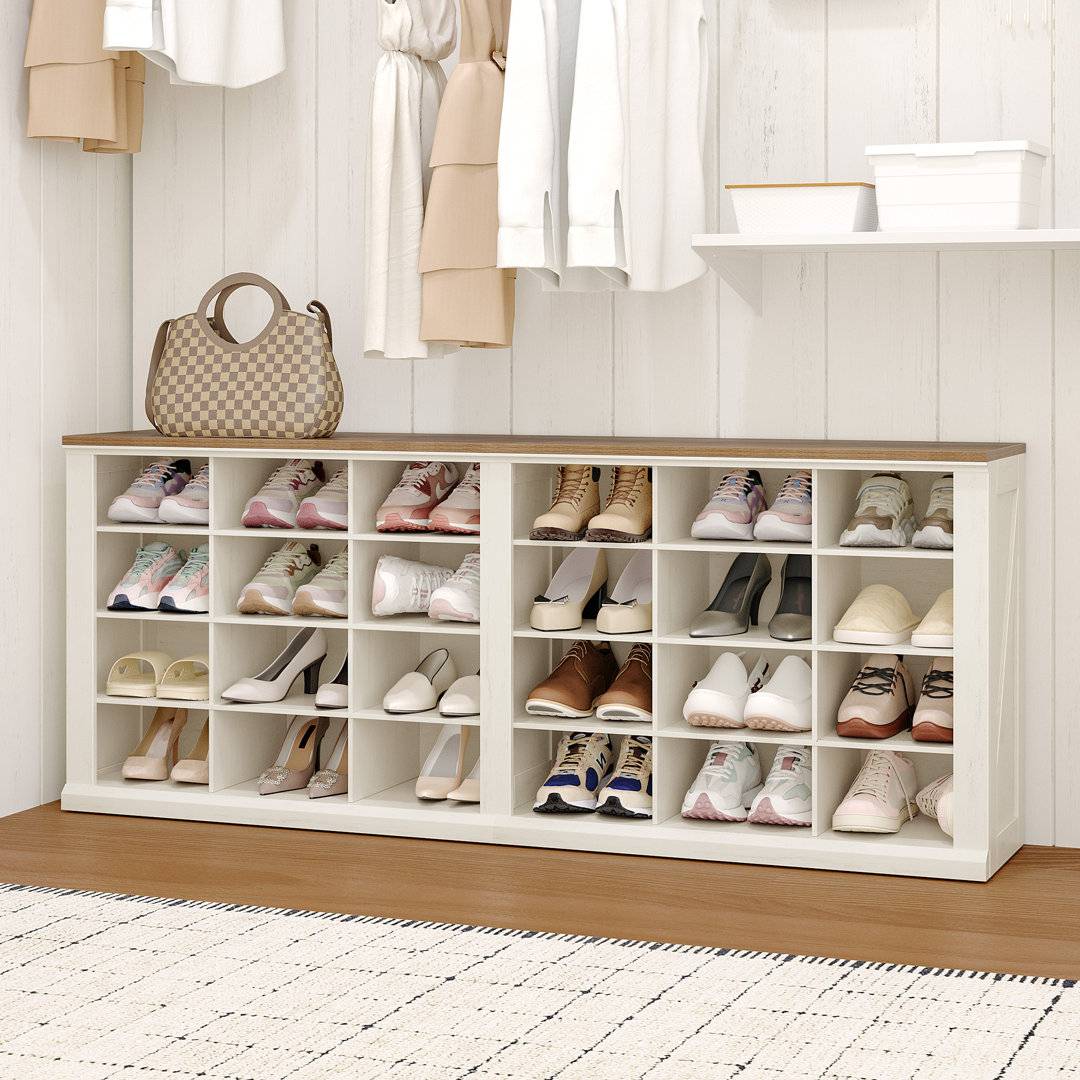 Borough Wharf Shoe Bench Rack With Adjustable Shelves Shoe Rack
