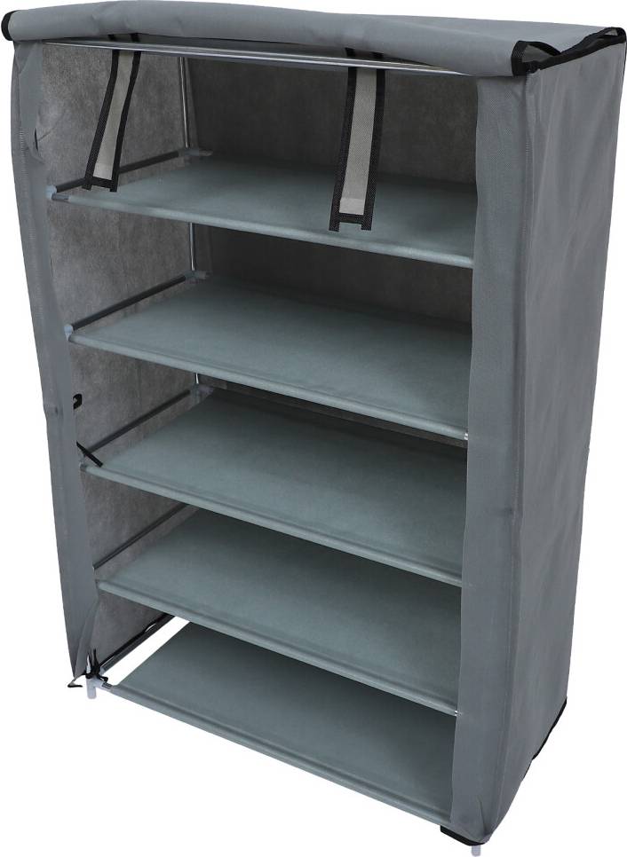 Inoomp Grey Shoe Rack Organizer 5-Layer Shoe Rack