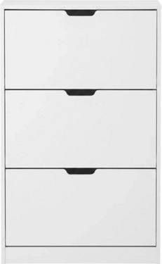 B&Q 3 Drawer Shoe Cabinet Storage Cupboard Rack Shoe Rack 60x118cm