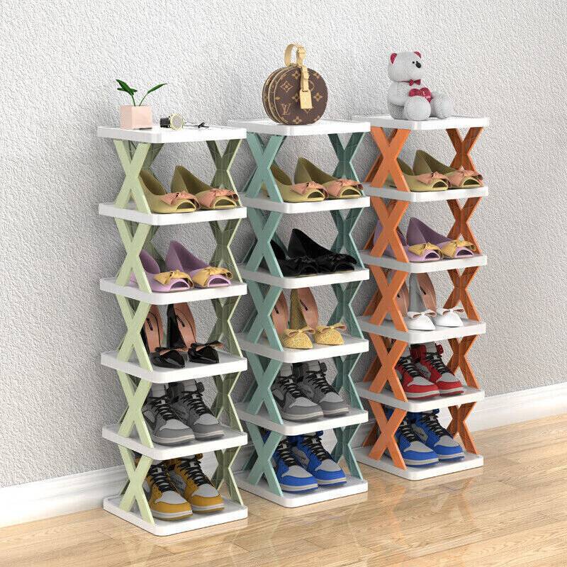 Flemye Orange 6 Tiers Shoe Rack Shoe Rack