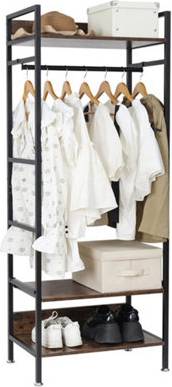 B&Q 3 Shelf Industrial Clothes Rack Clothes Rack