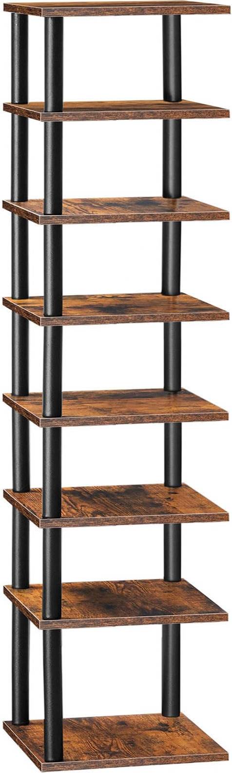 Hoobro Tall Narrow Shoe Rack 8-Tier Shoe Rack