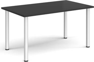 Dams Rectangular Silver Radial Leg Meeting Table Table