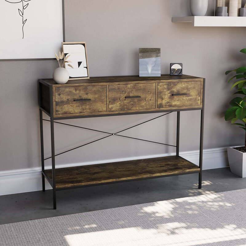 Vida Designs Console Table Brooklyn 3 Drawers Console Table