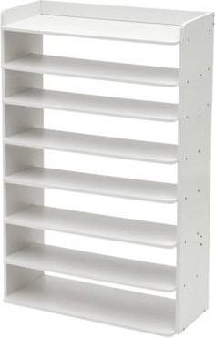 B&Q 8 Tier Large Wooden Shoe Rack Shoe Rack