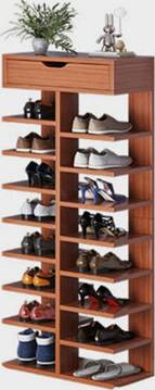 B&Q Vertical Shoe Storage Rack Organizer Shoe Rack