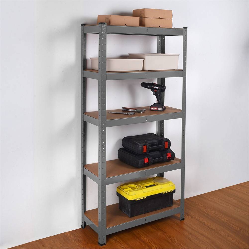 Eonlion Grey Steel Racking 5 Tier Shelving 500mm Shelving System
