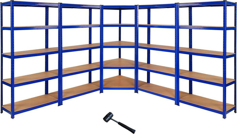 MonsterShop Monster Racking T-rax Corner Shelving Unit Set 3 Shelving System