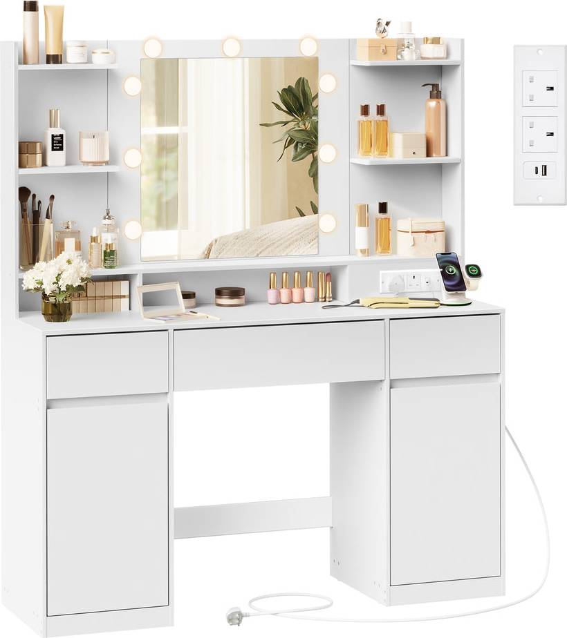 Vasagle Dressing Table with LED Mirror Dressing Table