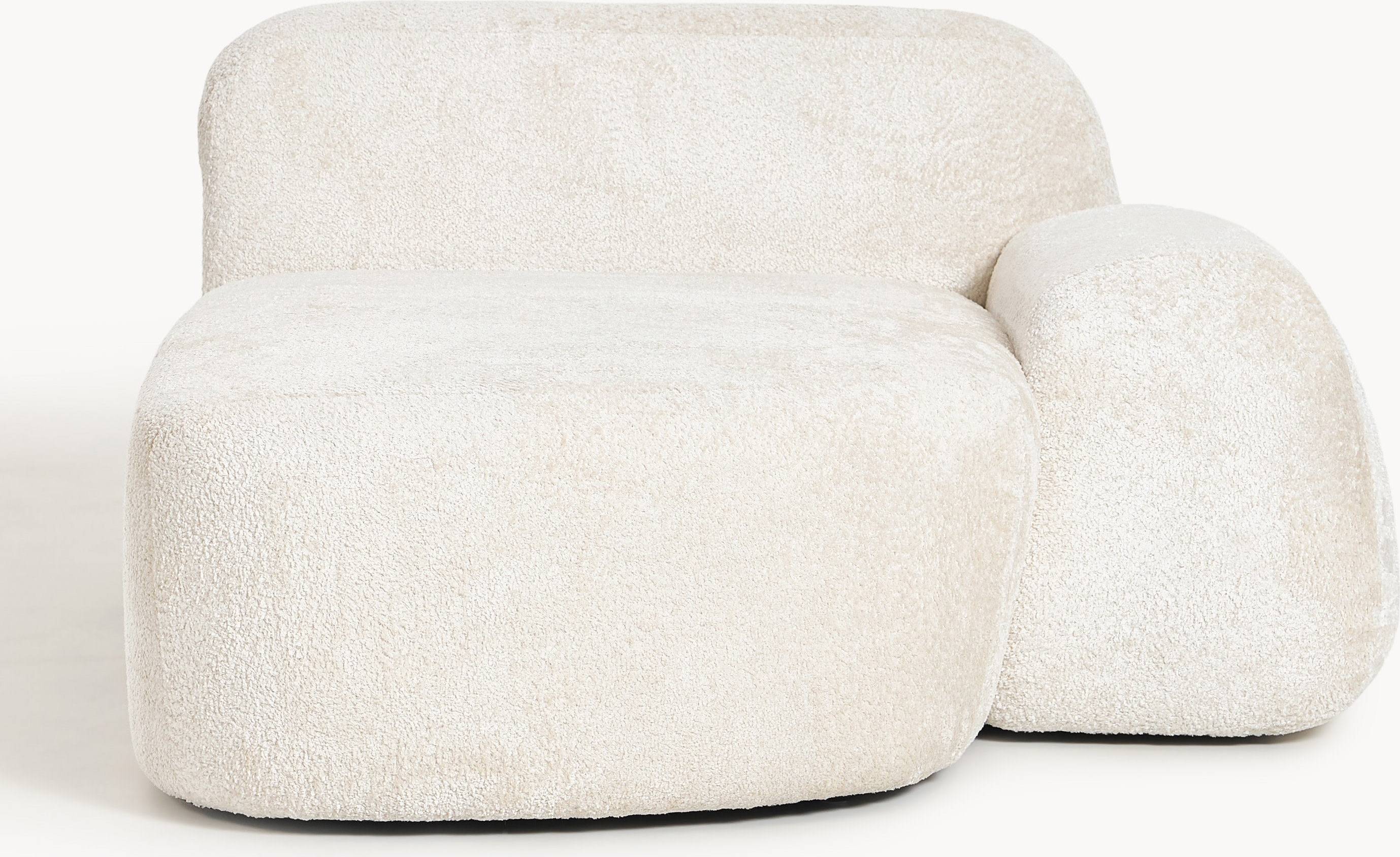 Westwing Collection Teddy Bouclé Chaise Corner Module Sofa