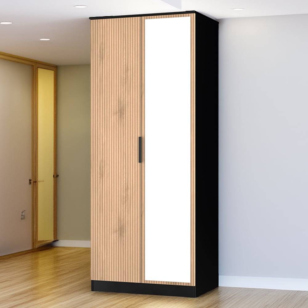 Crowndale Ready Assembled Java Double Mirror Wardrobe Wardrobe