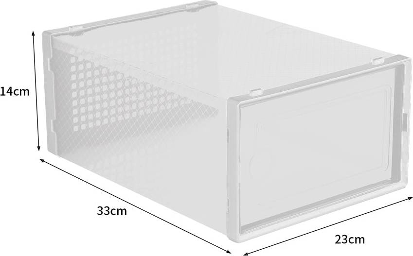 Garden Sanctuary 12x Stackable Shoe Storage Box Organiser Shoe Rack