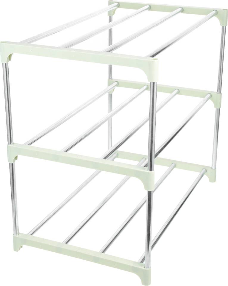 VILLCASE Shoe Organizer Rack Light Green Pp Stainless Set Shoe Rack