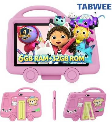 Tablet 7" android TABWEE 2026 Kids Tablet 7 Inch Android Storage Bundle