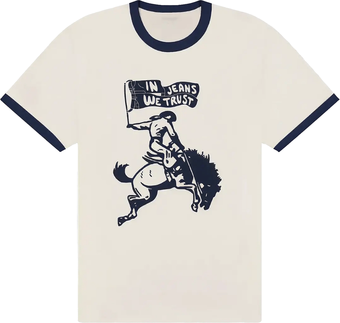 Wrangler Regular Ringer Tee Worn White