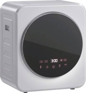 3kg tumble dryers Homcom 800W Compact Dryer Machine Silver