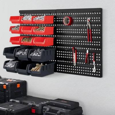 B&Q 32 Pcs Organiser Rack Tool Boxes