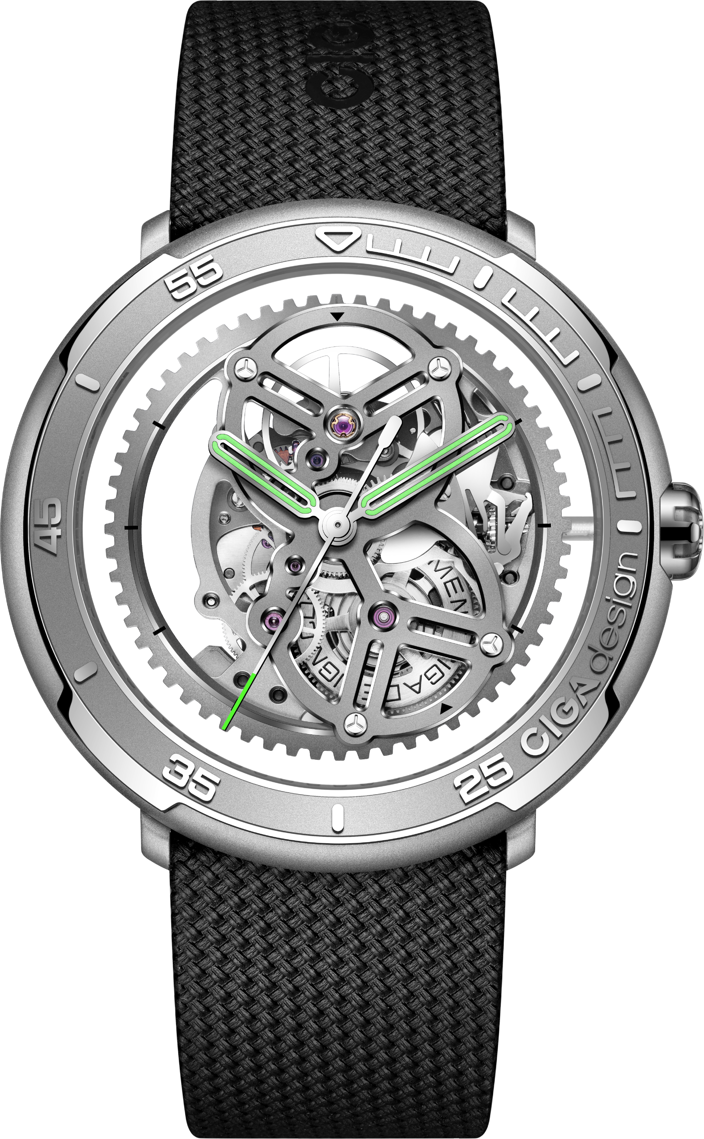 CIGA Design Vector Stainless Steel Skeleton Watch