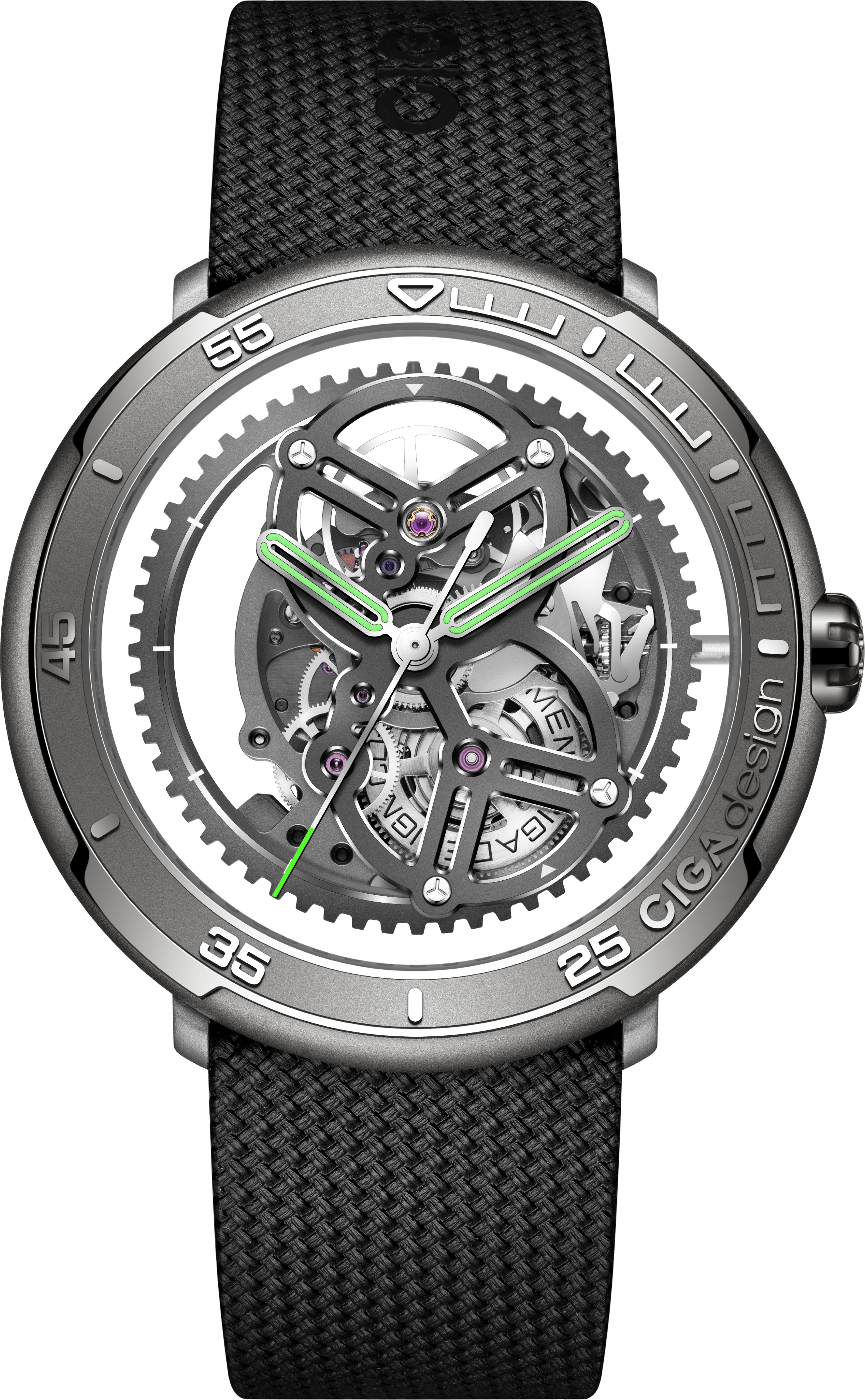 CIGA Design Vector Titanium Skeleton Watch