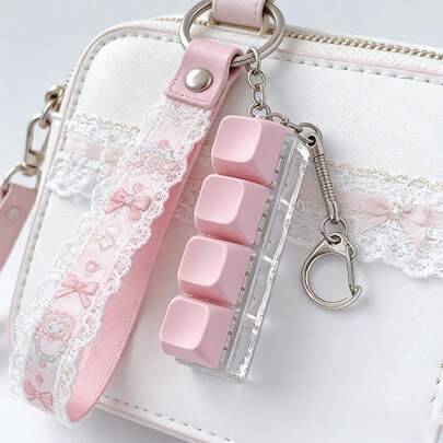 Shein Fidget Toy Keychain Multi-Key Press Pendant
