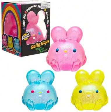 Shein Boxed Glitter Rabbit Squishy Toy