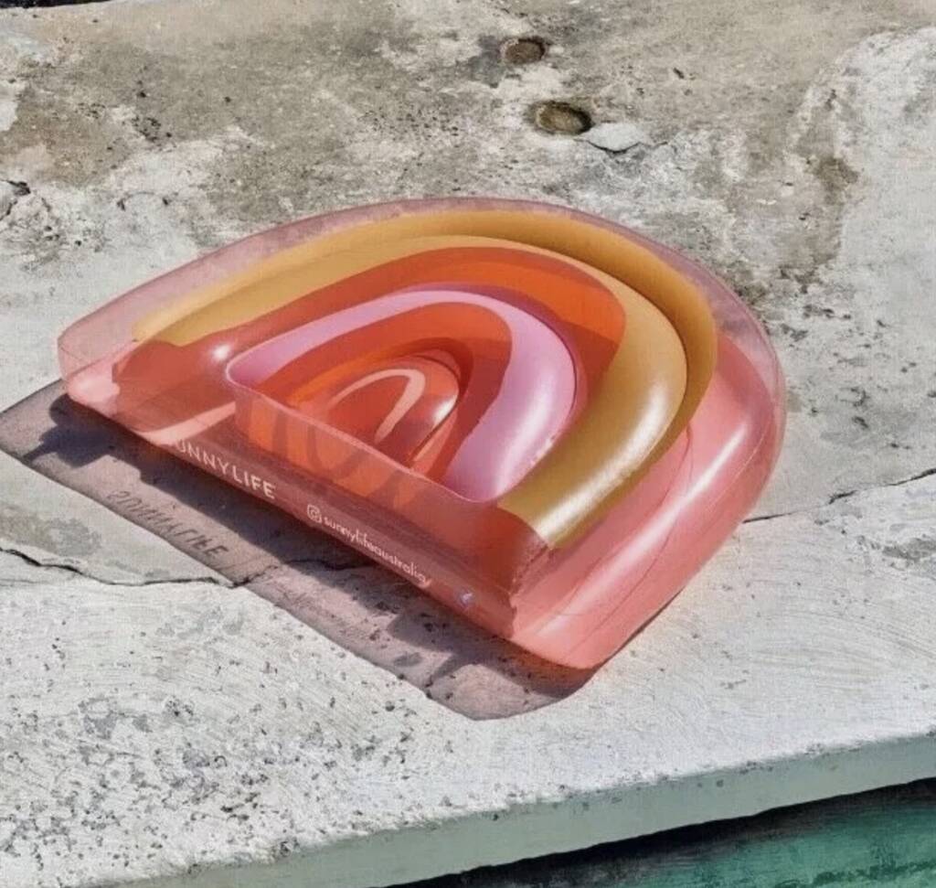 Hello Lovely! Rainbow Pool Inflatable Float