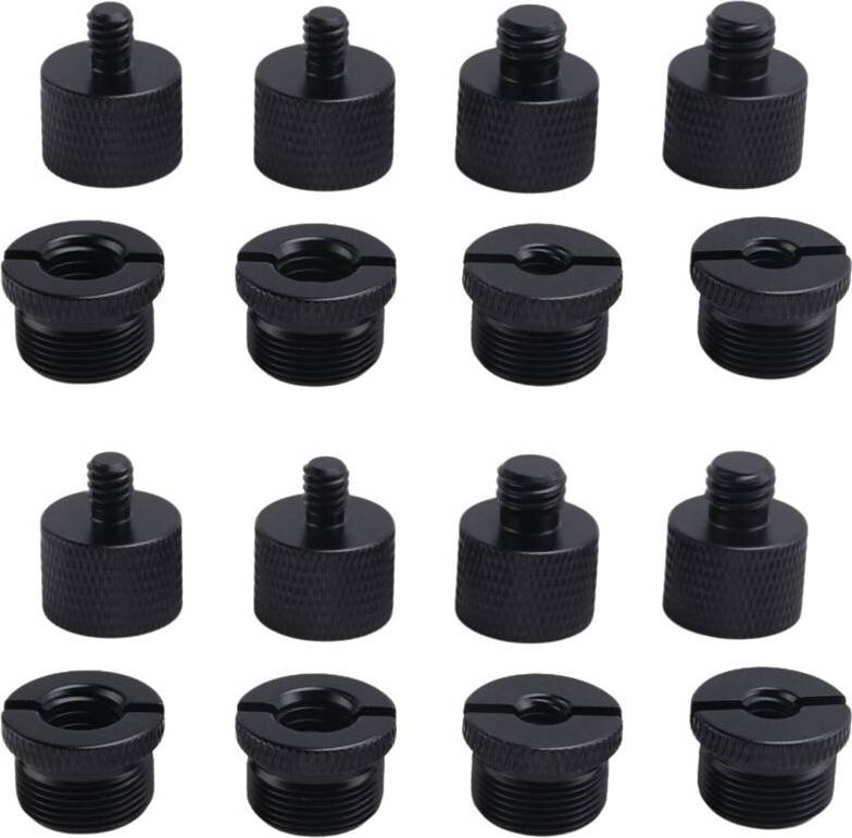 Tauoh 16Pcs Mic Stand Thread Adapter Set