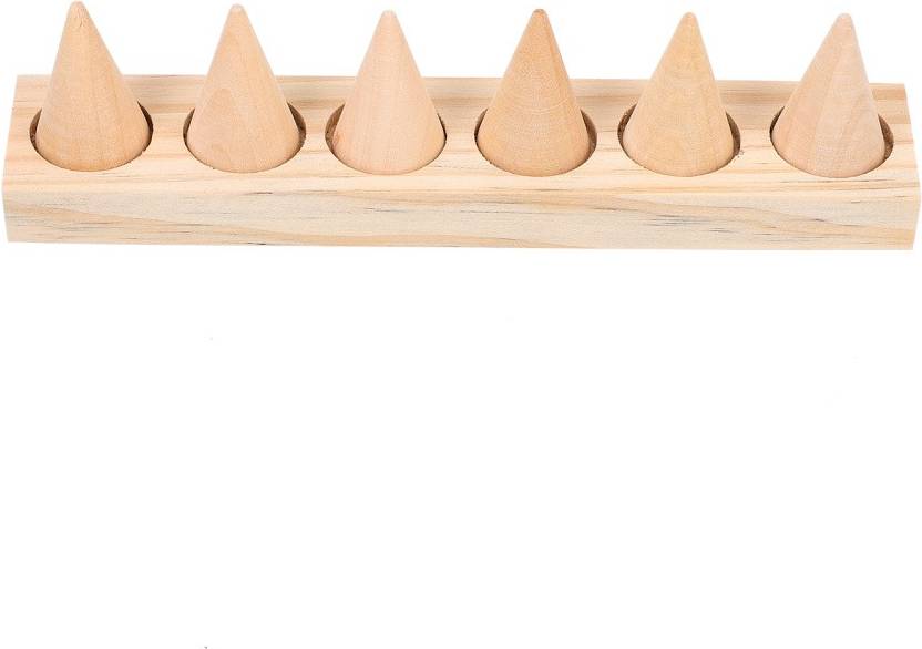 Ring Showcase Display Holder Cone Shape Rings Stand Rack Earring