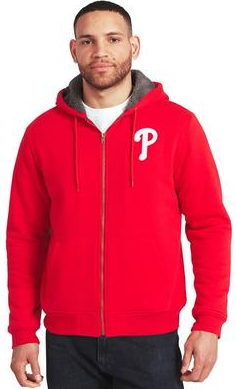 Fanatics Darius Rucker Collection Full-Zip Sweatshirt - Red/Gray