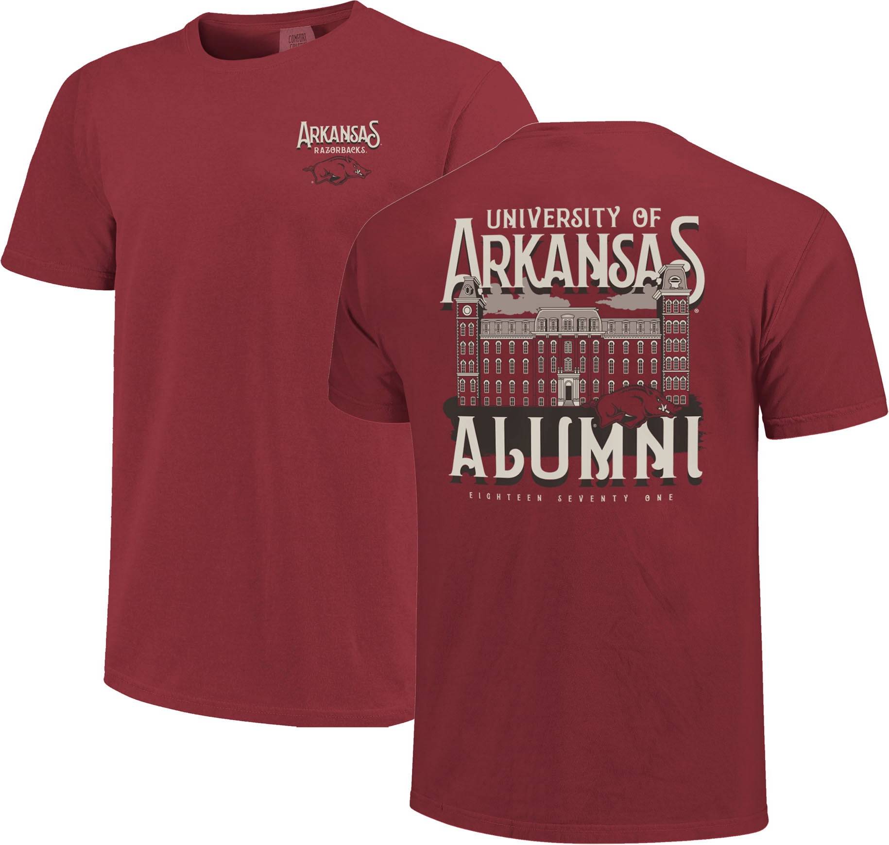 Image One Cardinal Arkansas Razorbacks Comfort Colors - Red
