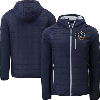 Cutter & Buck PrimaLoft Eco Raglan Full-Zip Hoodie Jacket Navy