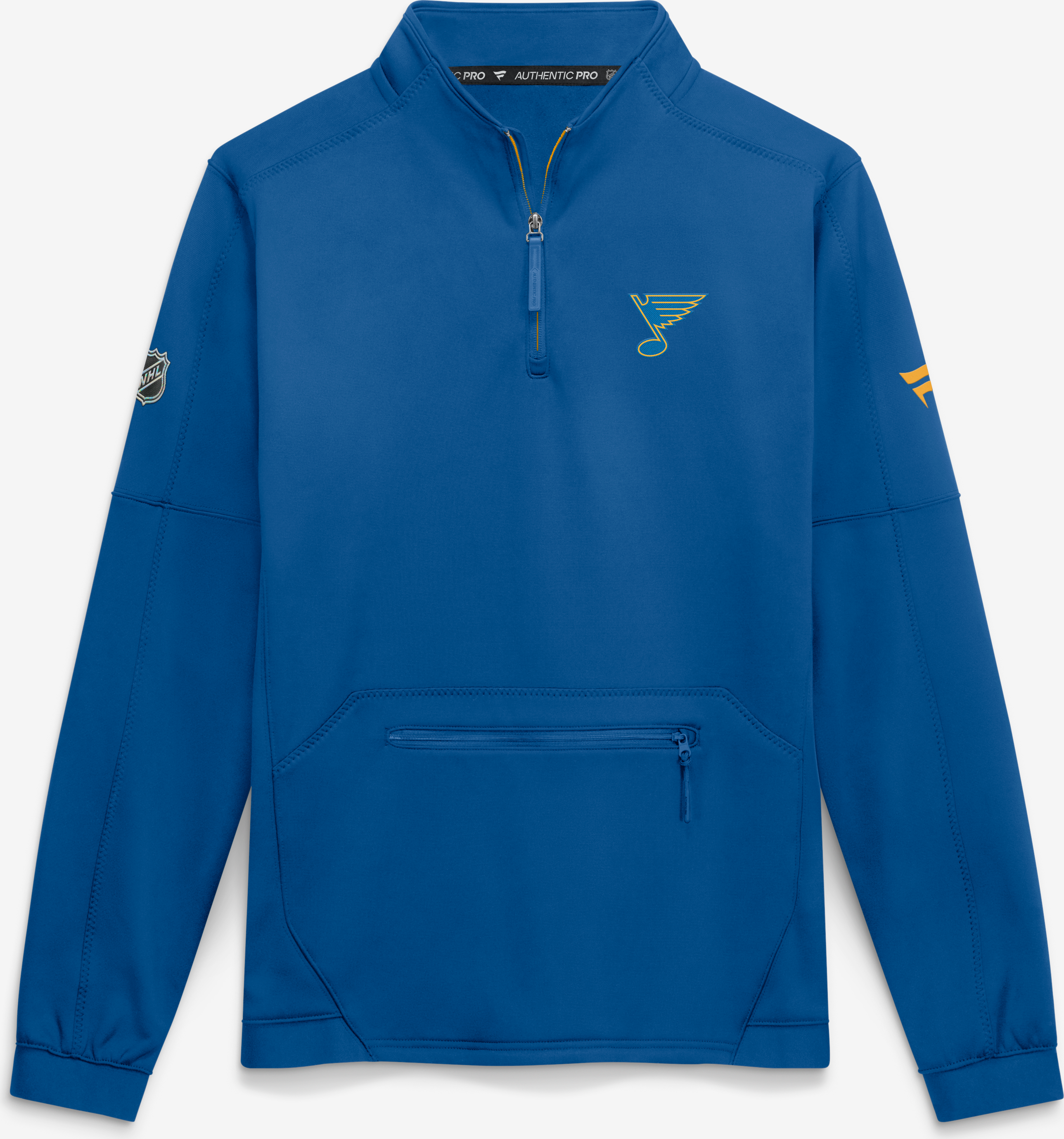 Rink Fanatics Pro Rink Fleece Quarter Zip Pullover - Blue