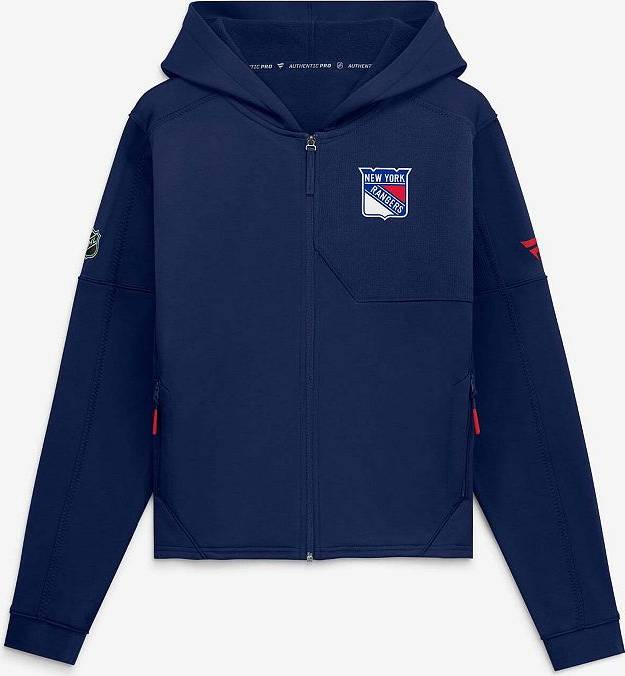 Fanatics New York Rangers Authentic Pro Rink Hoodie - Ran Blue