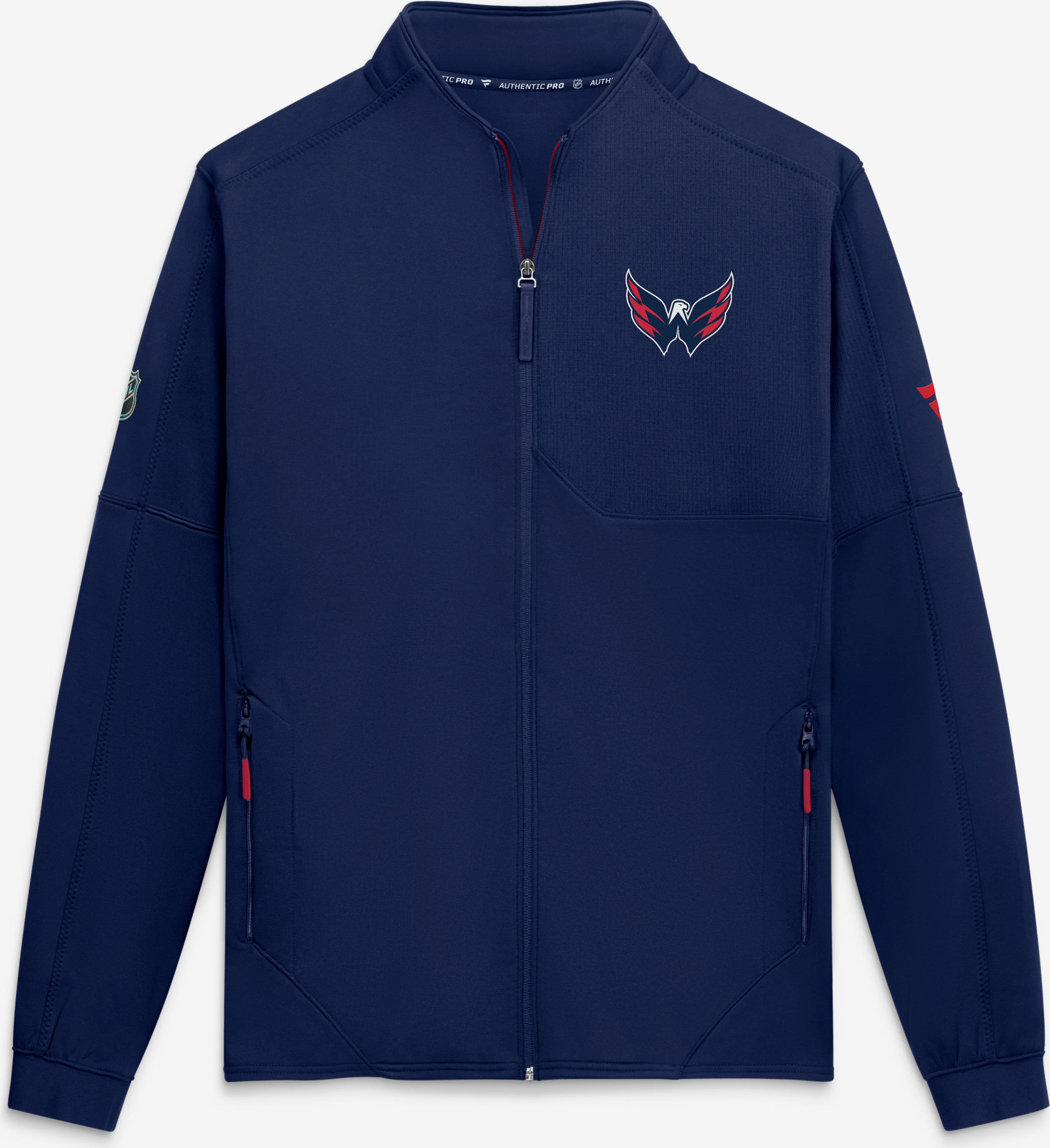 Fanatics Navy Washington Capitals Authentic Pro Rink Fleece Jacket - Blue