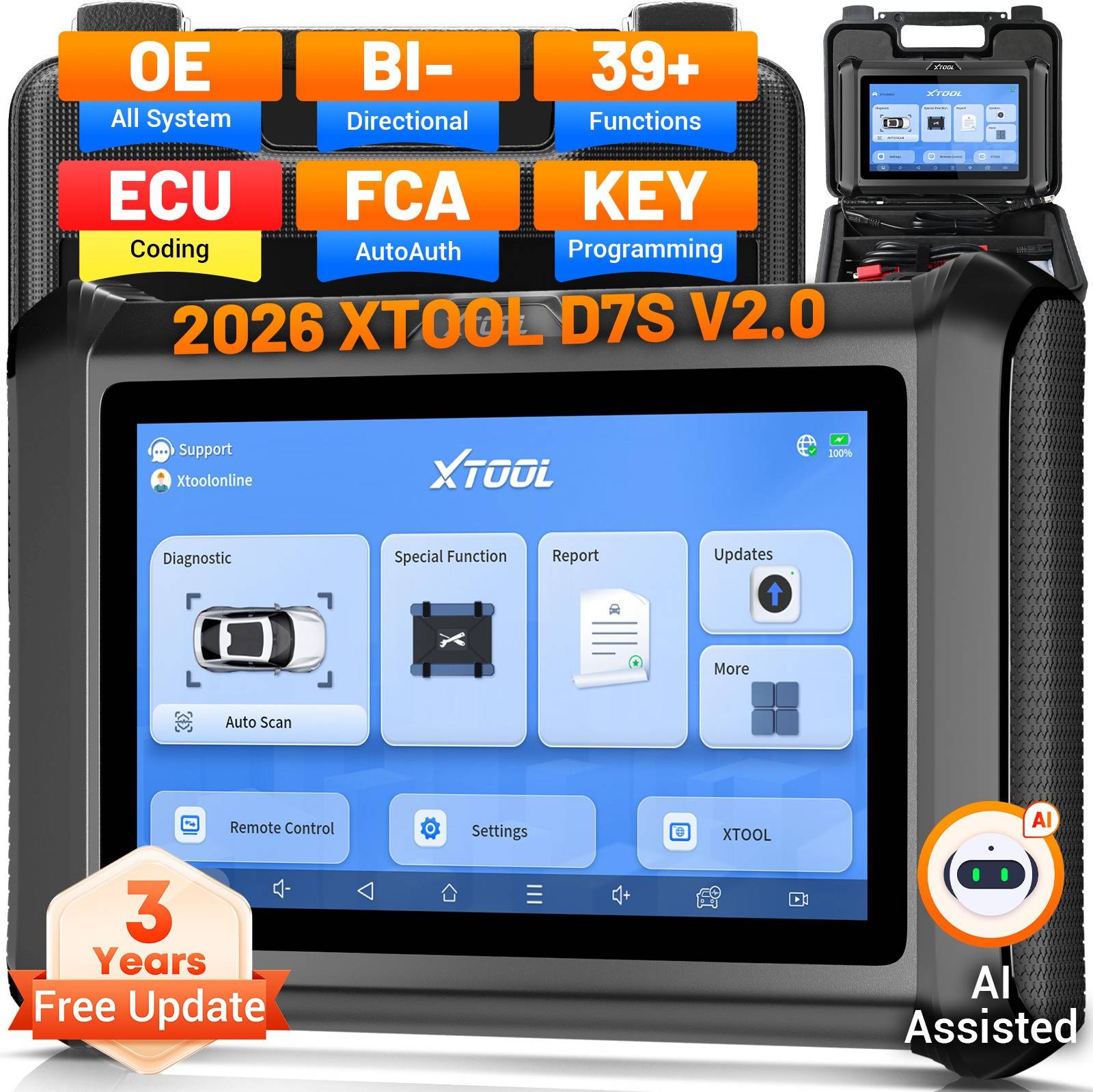 Obd2 xTool D7s V2.0 Bidirectional All System
