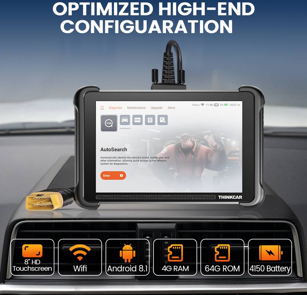 Bidirectional obd2 scanner Thinkcar Thinkscan 689 Bi-directional OBD2 Scanner Full System