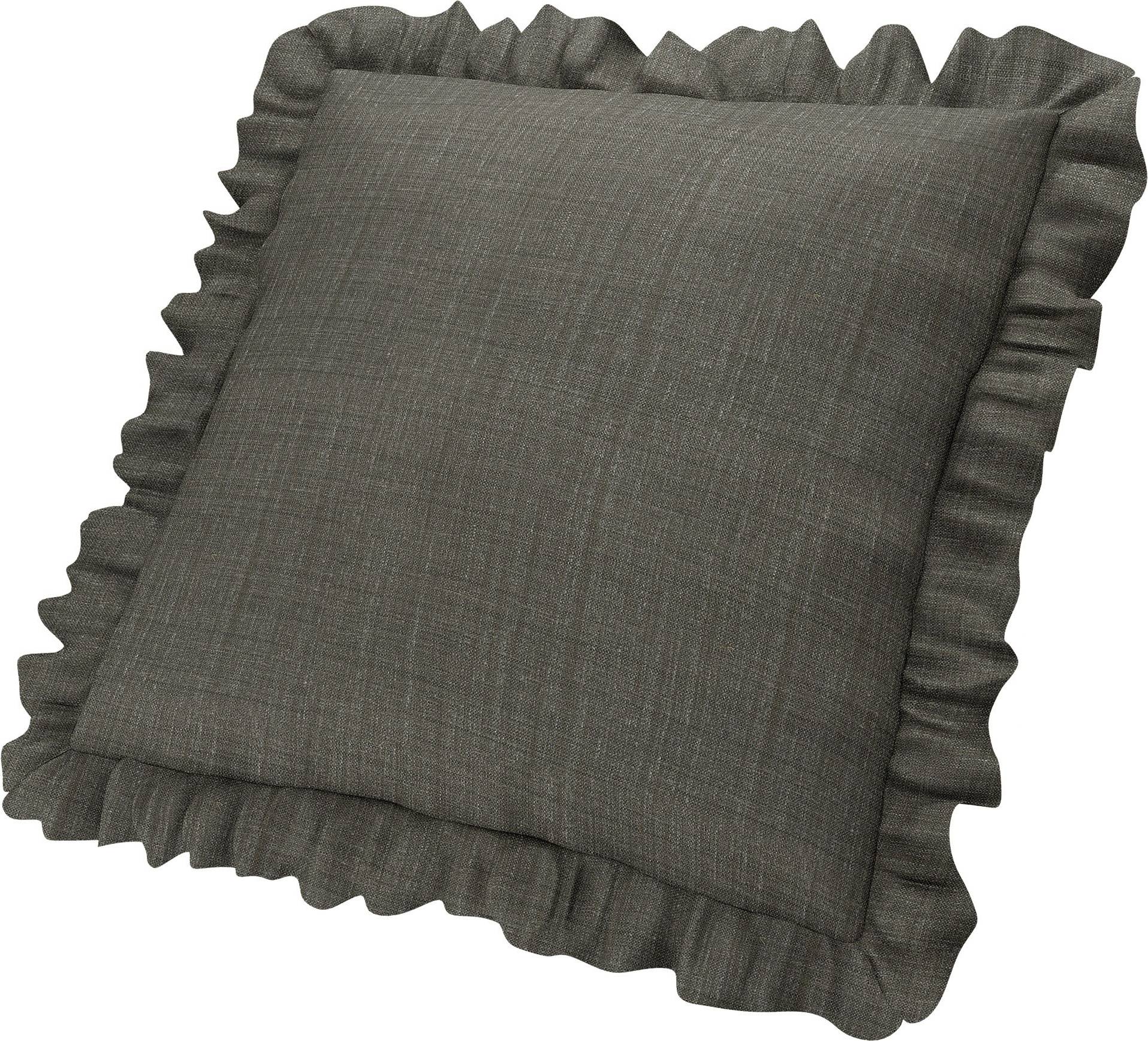 Cushion Cover With Ruffles Mole Bouclé Texture