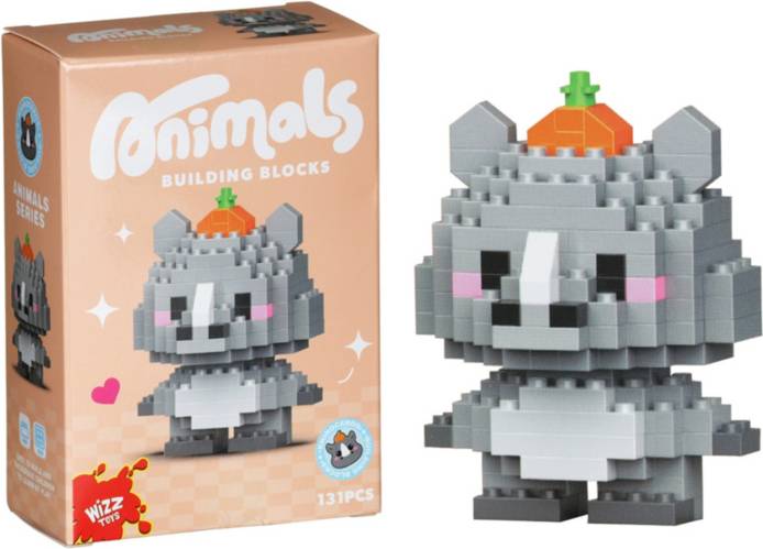 Micro Animals Building Blocks Rhinoceros
