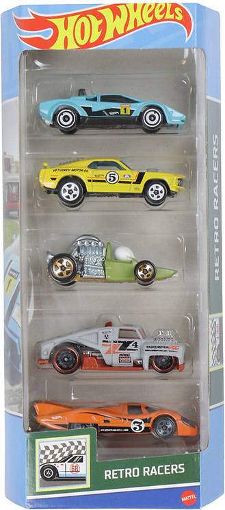 Hot Wheels Biler 5-Pak Retro Racers