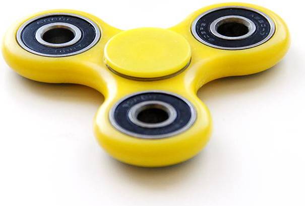 Fidget Spinner Gul Sort