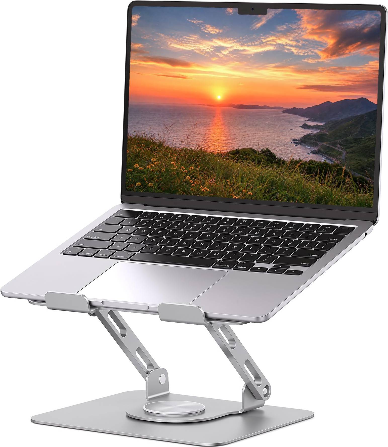 360 Rotating Laptop Stand Adjustable Riser