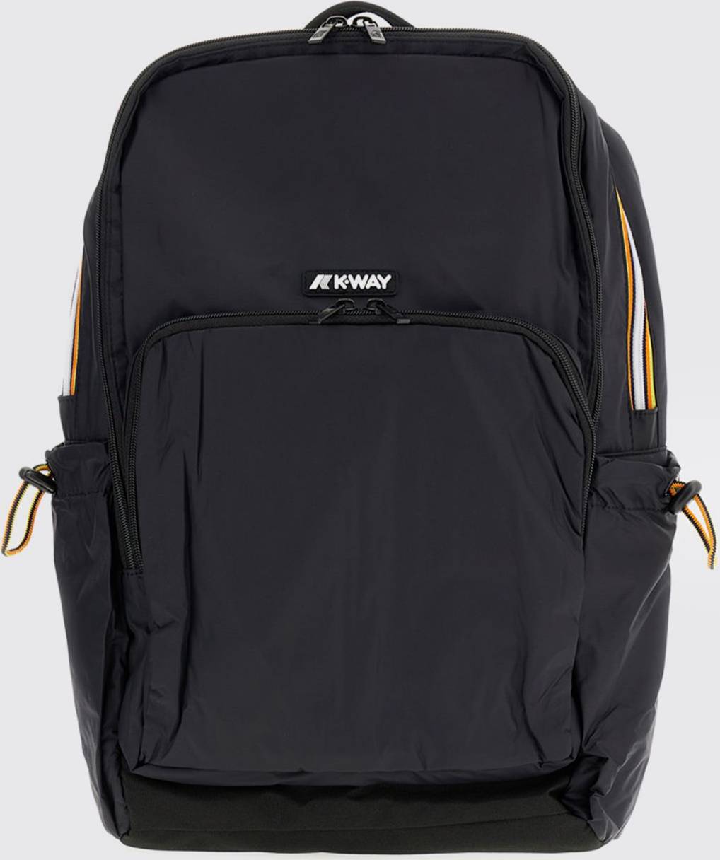 K-Way Waterproof Ripstop Nylon Backpack Adjustable Shoulder Straps - Black