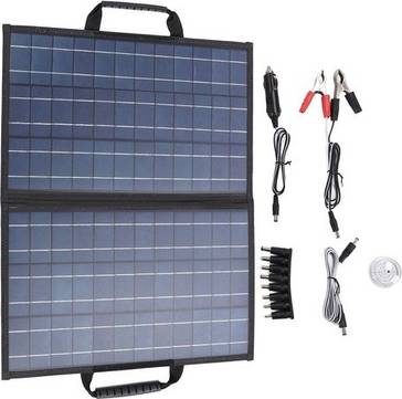 Solar Panel Kit With Angle Adjust Meter 80W Foldable