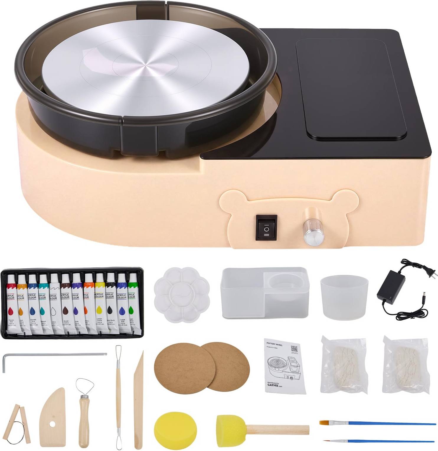Pottery wheel Garvee 6 Inch Mini Electric Pottery Wheel Kit
