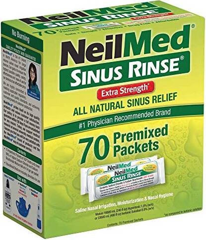 Neilmed sinus rinse Sinus Rinse Extra Strength Hypertonic Packets 70 Count