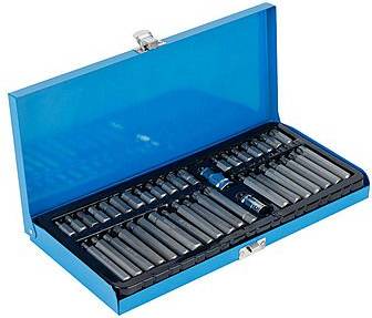 Streetwize 40-Piece 3/8-Inch and 1/2-Inch Bit Driver Socket Bit Set